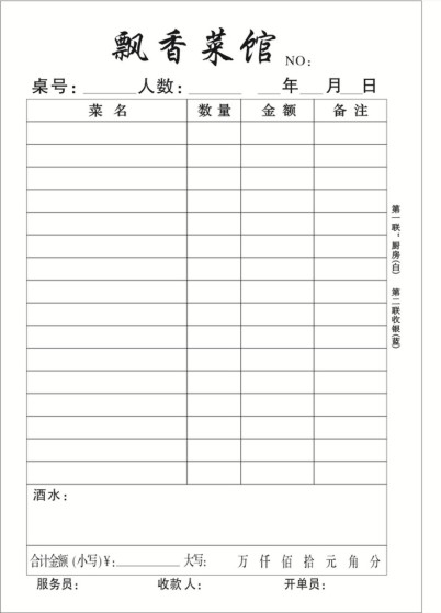 点菜单制作 点菜单制作